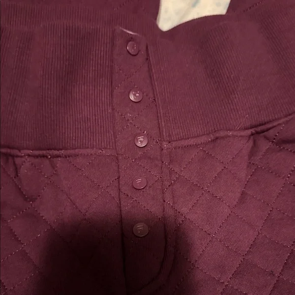 Fila Burgundy Quilted Tracksuit - Picture 11 of 16